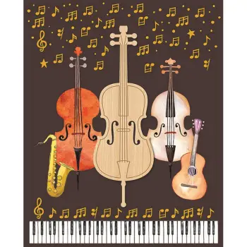 ΚΑΡΤΑ HOLLYWOOD ΧΩΡΙΣ ΜΗΝΥΜΑ ΜΟΥΣΙΚΑ ΟΡΓΑΝΑ ΜΕ ΝΟΤΕΣ