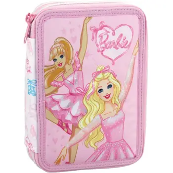 Gim Barbie Ballet Κασετίνα Γεμάτη με 2 Θήκες Ροζ