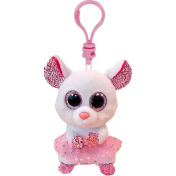 TY BEANIE BELLIES ΛΟΥΤΡΙΝΟ ΜΠΡΕΛΟΚ: NINA ΠΟΝΤΙΚΑΚΙ ΜΕ ΤΟΥΤΟΥ ΛΕΥΚΟ 8,5 ΕΚ.