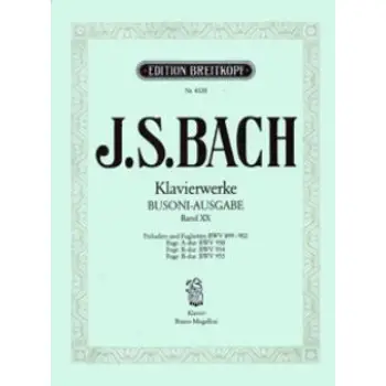 J.S.BACH - KLAVIERWERKE (BUSONI-AUSGABE)