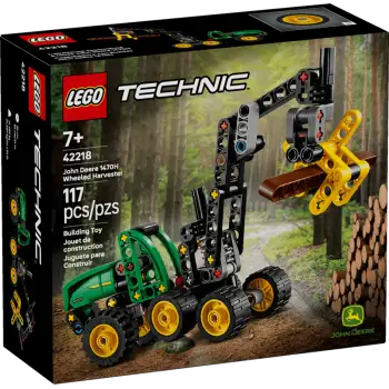 LEGO technic μηχανή υλοτομίας με τροχούς john deere 1470h (7+) 42218