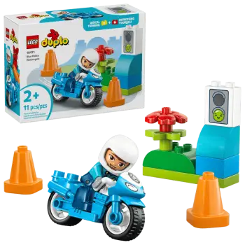 LEGO duplo town μπλε αστυνομική μοτοσικλέτα (2+) 10471