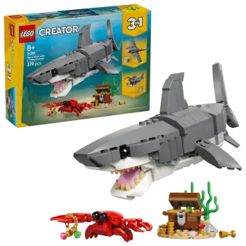 LEGO creator άγριος καρχαρίας με σεντούκι θησαυρού (8+) 31381