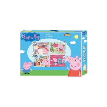 PEPPA PIG ΠΑΖΛ 4 ΣΕ 1 20-24-36-48 ΤΜΧ. 30Χ40 ΕΚ.