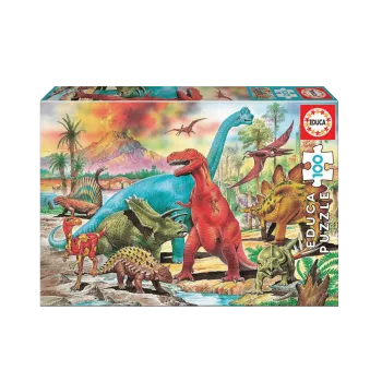 EDUCA ΠΑΖΛ 100 ΚΟΜΜΑΤΙΑ DINOSAURS