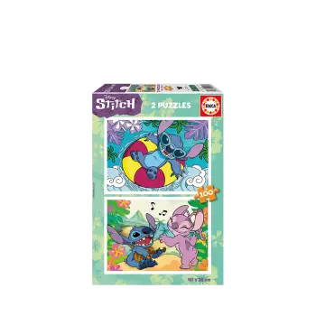 EDUCA ΠΑΖΛ 6+ 100 ΚΟΜΜΑΤΙΑ 2 ΣΧΕΔΙΑ 31.6x21.7x4.6cm DISNEY STITCH