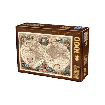 D-TOYS ΠΑΖΛ 1000 ΚΟΜΜΑΤΙΑ 68x47cm ANTIQUE WORLD MAP