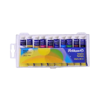 PELIKAN ΤΕΜΠΕΡΑ 12ml 740/10 Τ ΣΕΤ 10 ΧΡΩΜΑΤΑ