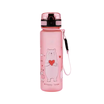 ALPINTEC ΠΑΓΟΥΡΙ ΠΑΙΔΙΚΟ ΠΛΑΣΤΙΚΟ BPA-FREE 500ml ZOO ΡΟΖ
