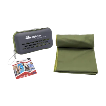 ALPINTEC ΠΕΤΣΕΤΑ MICROFIBER 70x150cm SUEDE EVA ΠΡΑΣΙΝΟ