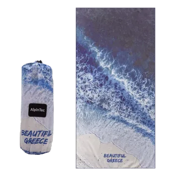 ALPINTEC ΠΕΤΣΕΤΑ MICROFIBER 80x160cm BEAUTIFUL GREECE