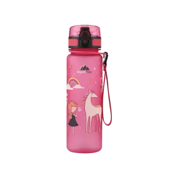 ALPINTEC ΠΑΓΟΥΡΙ ΠΑΙΔΙΚΟ ΠΛΑΣΤΙΚΟ BPA-FREE 500ml PRINCESS ΡΟΖ