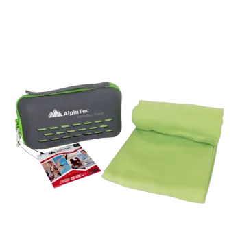 ALPINTEC ΠΕΤΣΕΤΑ ΣΕ ΘΗΚΗ MICROFIBER 75x150cm ΠΡΑΣΙΝΟ