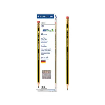 STAEDTLER ΜΟΛΥΒΙ ΜΕ ΓΟΜΑ NORIS 122 ΗΒ 12 ΤΕΜΑΧΙΑ (Το προιόν πωλείται σε μεμονωμένα τεμάχια του ενός)