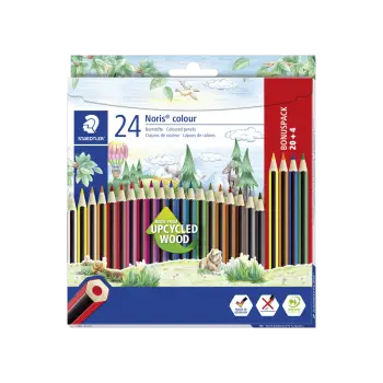 STAEDTLER ΚΡΑΙΓΙΟΝ (ΞΥΛΟΜΠΟΓΙΕΣ) 20+4 ΧΡΩΜΑΤΑ ΔΩΡΟ 5 ΤΕΜΑΧΙΑ (Το προιόν πωλείται σε μεμονωμένα τεμάχια του ενός)