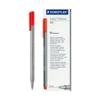 STAEDTLER ΜΑΡΚΑΔΟΡΟΣ FINELINER TRIPLUS RED 10 ΤΕΜΑΧΙΑ (Το προιόν πωλείται σε μεμονωμένα τεμάχια του ενός)