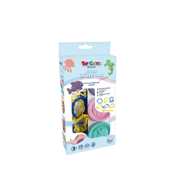 TOY COLOR ΠΛΑΣΤΟΖΥΜΑΡΑΚΙ 3+ 3 ΧΡΩΜΑΤΑ ΠΑΣΤΕΛ 20gr & 7 ΕΡΓΑΛΕΙΑ