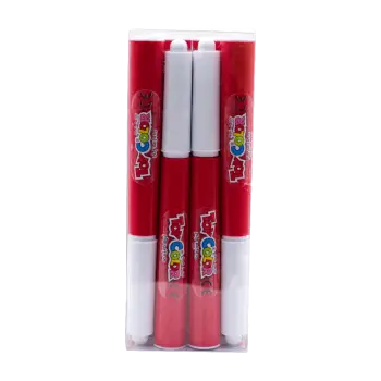 TOY COLOR ΜΑΡΚΑΔΟΡΟΣ JUMBO SUPERWASHABLE Φ5mm KIDS ΚΟΚΚΙΝΟΣ 12 ΤΕΜΑΧΙΑ