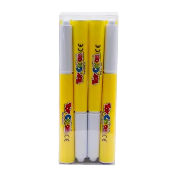 TOY COLOR ΜΑΡΚΑΔΟΡΟΣ JUMBO SUPERWASHABLE Φ5mm KIDS ΚΙΤΡΙΝΟΣ 12 ΤΕΜΑΧΙΑ (Το προιόν πωλείται σε μεμονωμένα τεμάχια του ενός)