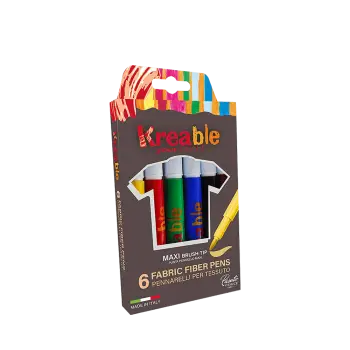 TOY COLOR ΜΑΡΚΑΔΟΡΟΣ ΥΦΑΣΜΑΤΟΣ ΧΑΡΤΙΝΟ BLISTER 6 ΧΡΩΜΑΤΑ Φ5mm KREABLE ΑΣΣΟΡΤΙ (Το προιόν πωλείται σε μεμονωμένα τεμάχια του ενός