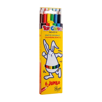 TOY COLOR ΚΡΑΙΓΙΟΝ JUMBO ΧΑΡΤΙΝΟ BLISTER 6 ΧΡΩΜΑΤΑ Φ5mm KIDS ΑΣΣΟΡΤΙ 12 ΤΕΜΑΧΙΑ (Το προιόν πωλείται σε μεμονωμένα τεμάχια του εν