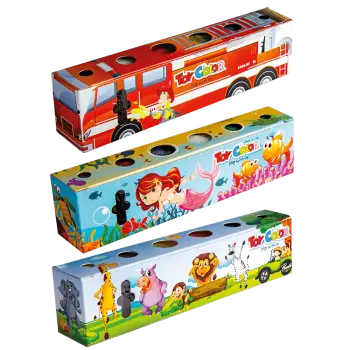 TOY COLOR ΔΑΚΤΥΛΟΜΠΟΓΙΕΣ 2+ 6 ΧΡΩΜΑΤΑ x25ml FANTASY