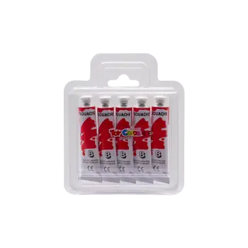 TOY COLOR ΤΕΜΠΕΡΑ SUPERWASHABLE 12ml PRIMARY SCARLET ΚΟΚΚΙΝΗ 5 ΤEMAXIA (Το προιόν πωλείται σε μεμονωμένα τεμάχια του ενός)