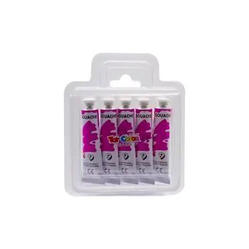 TOY COLOR ΤΕΜΠΕΡΑ SUPERWASHABLE 12ml PRIMARY MAGENTA ΚΟΚΚΙΝΗ 5 ΤΕΜΑΧΙΑ (Το προιόν πωλείται σε μεμονωμένα τεμάχια του ενός)