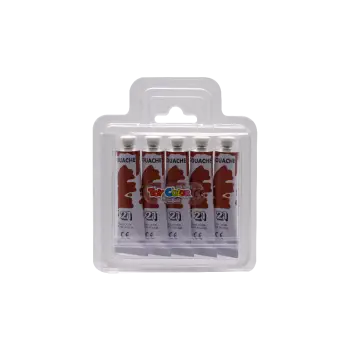 TOY COLOR ΤΕΜΠΕΡΑ SUPERWASHABLE 12ml PRIMARY ΚΟΚΚΙΝΗ ΩΧΡΑ 5 ΤΕΜΑΧΙΑ (Το προιόν πωλείται σε μεμονωμένα τεμάχια του ενός)