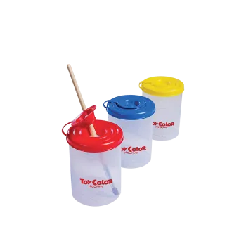 TOY COLOR ΔΟΧΕΙΟ ΧΡΩΜΑΤΟΣ ΜΕ ΚΑΠΑΚΙ ΠΛΑΣΤΙΚΟ PRIMARY ΑΣΣΟΡΤΙ