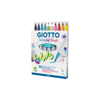 GIOTTO ΜΑΡΚΑΔΟΡΟΣ ΠΙΝΕΛΛΟ BLISTER TURBO SOFT 10 ΧΡΩΜΑΤΑ