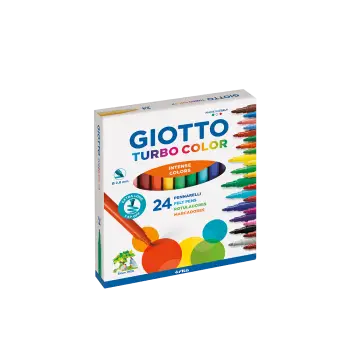 GIOTTO ΜΑΡΚΑΔΟΡΟΙ ΛΕΠΤΟΙ TURBO COLOR 3+ 24 ΧΡΩΜΑΤΑ