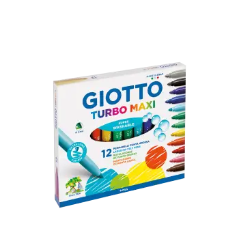 GIOTTO ΜΑΡΚΑΔΟΡΟΙ ΧΟΝΔΡΟΙ TURBO MAXI 3+ 12 ΧΡΩΜΑΤΑ