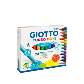 GIOTTO ΜΑΡΚΑΔΟΡΟΙ ΧΟΝΔΡΟΙ TURBO MAXI 3+ 24 ΧΡΩΜΑΤΑ