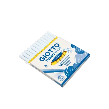 GIOTTO ΜΑΡΚΑΔΟΡΟΣ TURBO MAXI SUPERWASHABLE Φ5mm ΚΙΤΡΙΝΟΣ 12 ΤΕΜΑΧΙΑ (Το προιόν πωλείται σε μεμονωμένα τεμάχια του ενός)