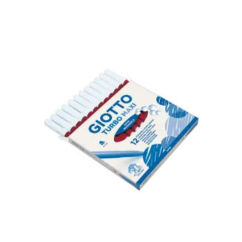 GIOTTO ΜΑΡΚΑΔΟΡΟΣ TURBO MAXI SUPERWASHABLE Φ5mm ΚΟΚΚΙΝΟ 12 ΤΕΜΑΧΙΑ (Το προιόν πωλείται σε μεμονωμένα τεμάχια του ενός)