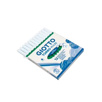 GIOTTO ΜΑΡΚΑΔΟΡΟΣ TURBO MAXI SUPERWASHABLE Φ5mm ΠΡΑΣΙΝΟ 12 ΤΕΜΑΧΙΑ (Το προιόν πωλείται σε μεμονωμένα τεμάχια του ενός)
