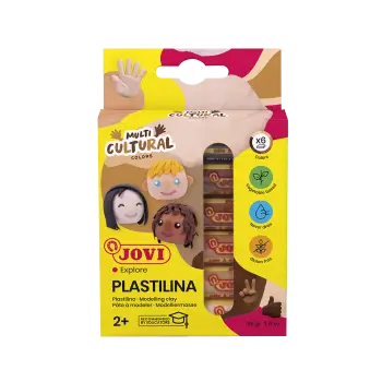 JOVI ΠΛΑΣΤΕΛΙΝΗ ΧΑΡΤΙΝΟ BLISTER 6 ΧΡΩΜΑΤΑ 15gr 2+ MULTICULTURAL