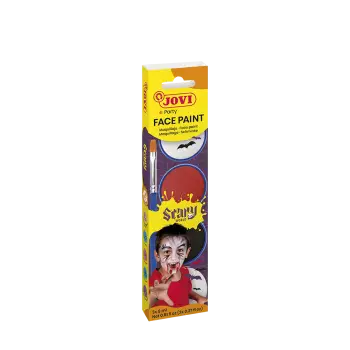 JOVI ΧΡΩΜΑΤΑ ΠΡΟΣΩΠΟΥ ΧΑΡΤΙΝΟ BLISTER 3 ΧΡΩΜΑΤΑ 8ml & 1 ΣΦΟΥΓΓΑΡΙ & 1 ΠΙ