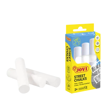 JOVI ΚΙΜΩΛΙΑ JUMBO WHASHABLE 2+ ΧΑΡΤΙΝΟ BLISTER 3T 20x100mm STREET ΛΕΥΚΗ