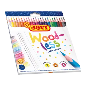 JOVI ΚΡΑΙΓΙΟΝ WOOD-FREE ΤΡΙΓΩΝΕΣ 3+ ΧΑΡΤΙΝΟ BLISTER 24 ΧΡΩΜΑΤΑ