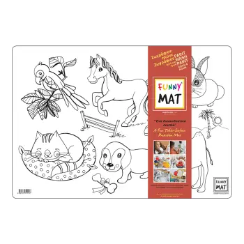 AKADEMI ΣΟΥΠΛΑ ΕΠΙΦΑΝΕΙΑ ΖΩΓΡΑΦΙΚΗΣ ΖΩΑ 48x33.5cm FUNNY MAT