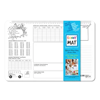 AKADEMI ΣΟΥΠΛΑ ΕΠΙΦΑΝΕΙΑ ΖΩΓΡΑΦΙΚΗΣ ΣΧΟΛΙΚΟ ΠΛΑΝΟ 48x33.5cm FUNNY MAT