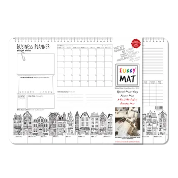 AKADEMI ΣΟΥΠΛΑ ΕΠΙΦΑΝΕΙΑ ΖΩΓΡΑΦΙΚΗΣ BUSINESS PLANNER 48x33.5cm FUNNY MAT