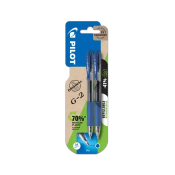 PILOT ΣΤΥΛΟ G-2 0.7mm ΜΠΛΕ 2ΤΕΜΑΧΙΑ