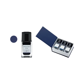 PILOT FINE WRITING ΜΕΛΑΝΙ ΠΕΝΑΣ ΜΠΛΕ ΚΟΥΤΙ ΧΑΡΤΙΝΟ 3 ΤΕΜΑΧΙΑ 15ml IROSHIZUKU SHIN-KAI