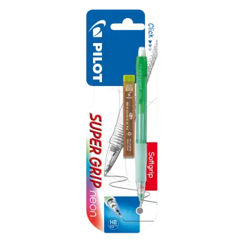 PILOT ΜΟΛΥΒΙ ΜΗΧΑΝΙΚΟ 0.5mm SUPER GRIP ΝΕΟΝ & ΜΥΤΕΣ HB 2Τ ΑΣΣΟΡΤΙ