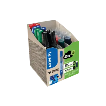 PILOT ΜΑΡΚΑΔΟΡΟΣ ΠΙΝΑΚΟΣ BEGREEN V-BOARD MEDIUM PROMO 10Τ & ΑΝΤΑΛΛΑΚΤΙΚΟ 10Τ ΜΑΥΡ