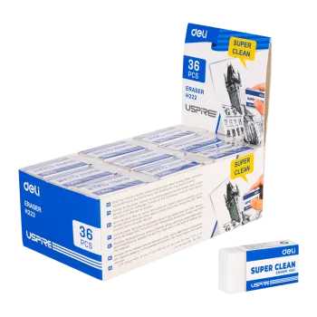 DELI ΒΙΤΡΙΝΑ ΓΕΜΑΤΗ ΓΟΜΑ USPIRE 45x22.5x10.5mm ΛΕΥΚΗ 36 ΤΕΜΑΧΙΑ (Το προιόν πωλείται σε μεμονωμένα τεμάχια του ενός)