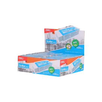 DELI ΓΟΜΑ 60x24x12mm SCRIBE PLUS ΛΕΥΚΗ 30 ΤΕΜΑΧΙΑ (Το προιόν πωλείται σε μεμονωμένα τεμάχια του ενός)
